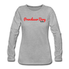 Prenzlauer Berg Berlin - Frauen Premium Langarmshirt - Grau meliert