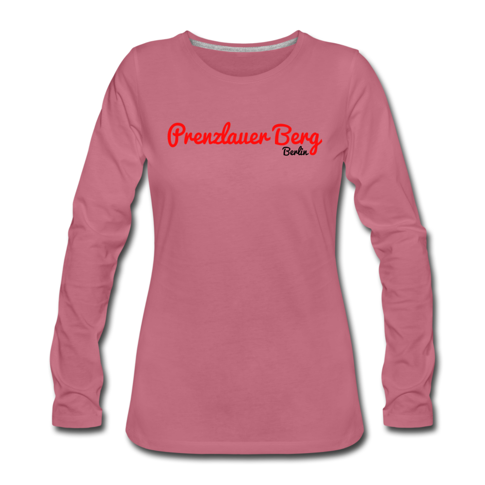 Prenzlauer Berg Berlin - Frauen Premium Langarmshirt - Malve