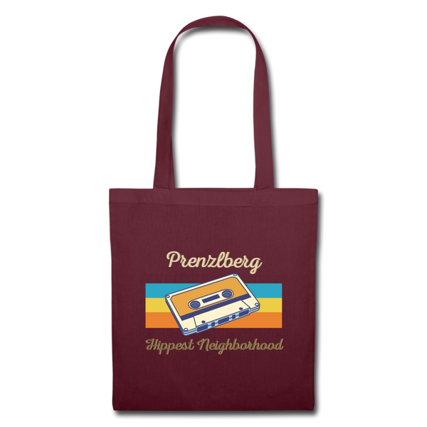 PrenzlBerg Hippest Neighborhood - Stoffbeutel - Burgunderrot