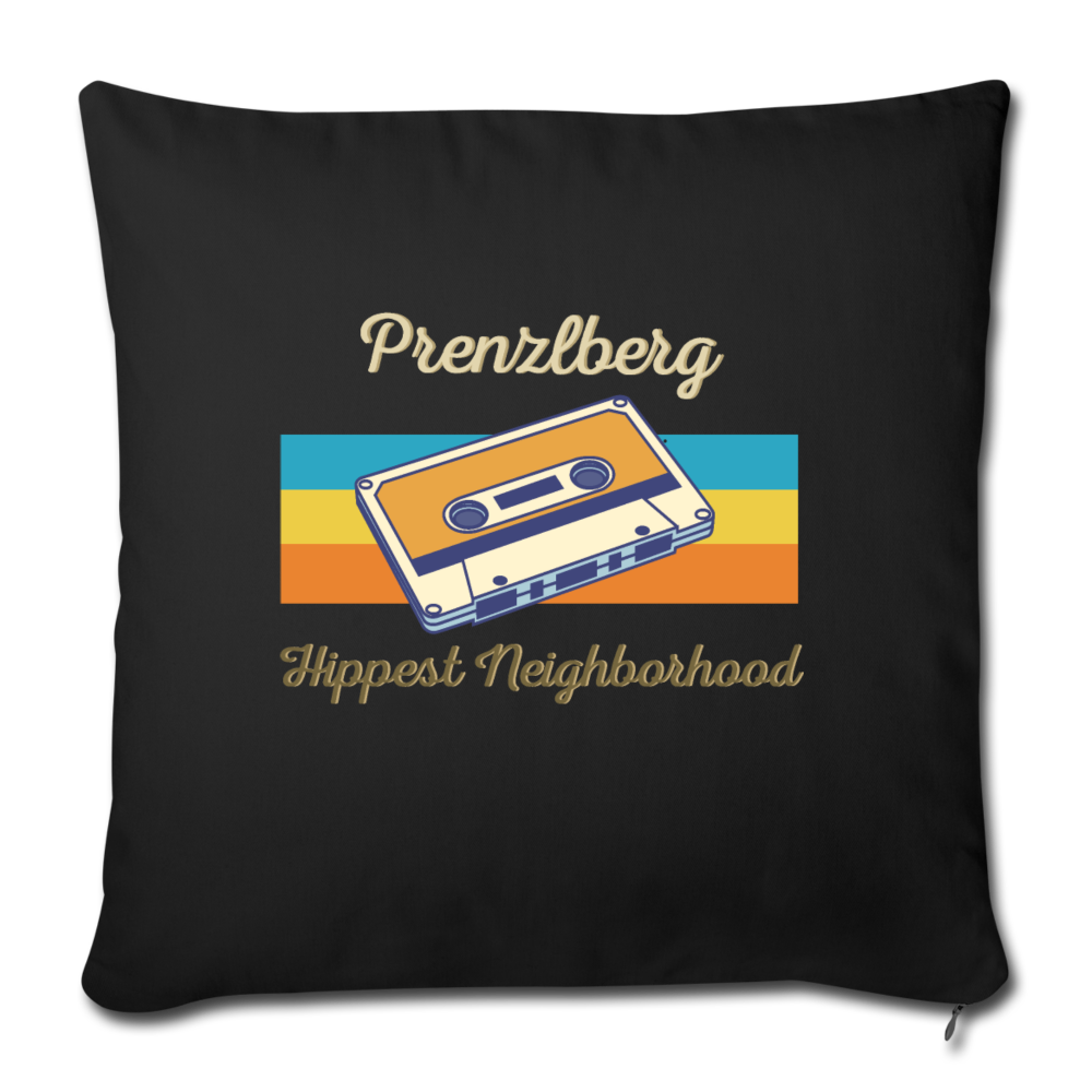 PrenzlBerg Hippest Neighborhood - Sofakissen mit Füllung (45 x 45 cm) - Schwarz