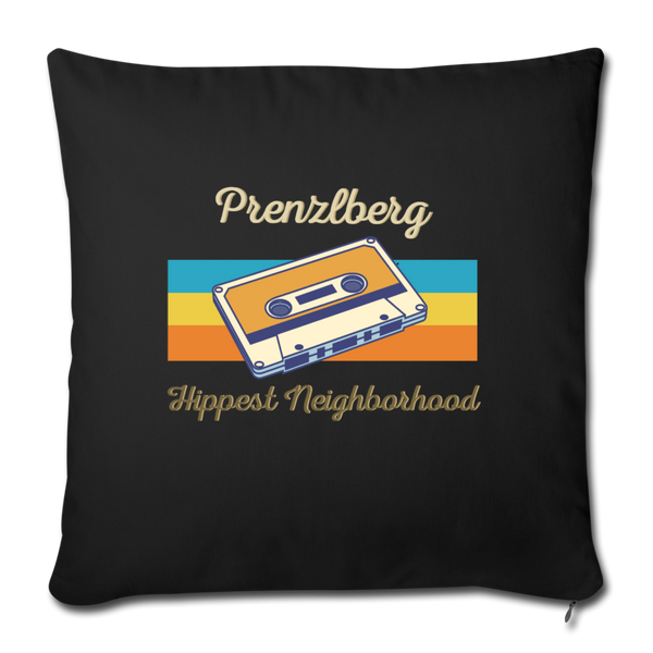 PrenzlBerg Hippest Neighborhood - Sofakissen mit Füllung (45 x 45 cm) - Schwarz