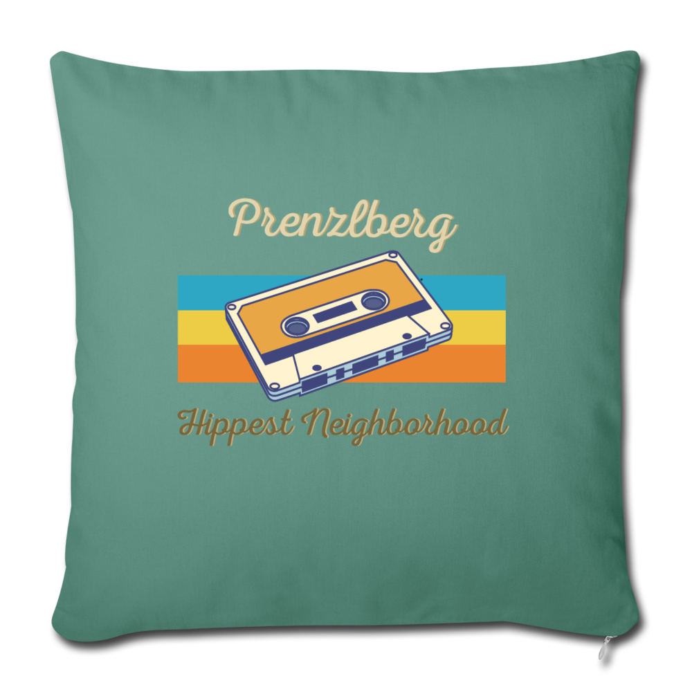 PrenzlBerg Hippest Neighborhood - Sofakissen mit Füllung (45 x 45 cm) - Tanngrün