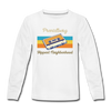 PrenzlBerg Hippest Neighborhood - Teenager Langarmshirt - Weiß