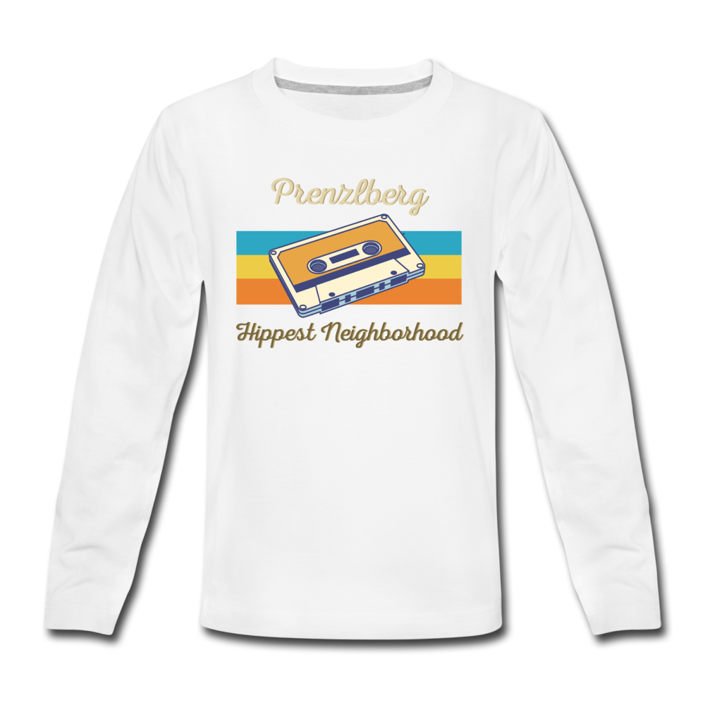 PrenzlBerg Hippest Neighborhood - Teenager Langarmshirt - Weiß