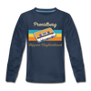 PrenzlBerg Hippest Neighborhood - Kinder Langarmshirt - Navy