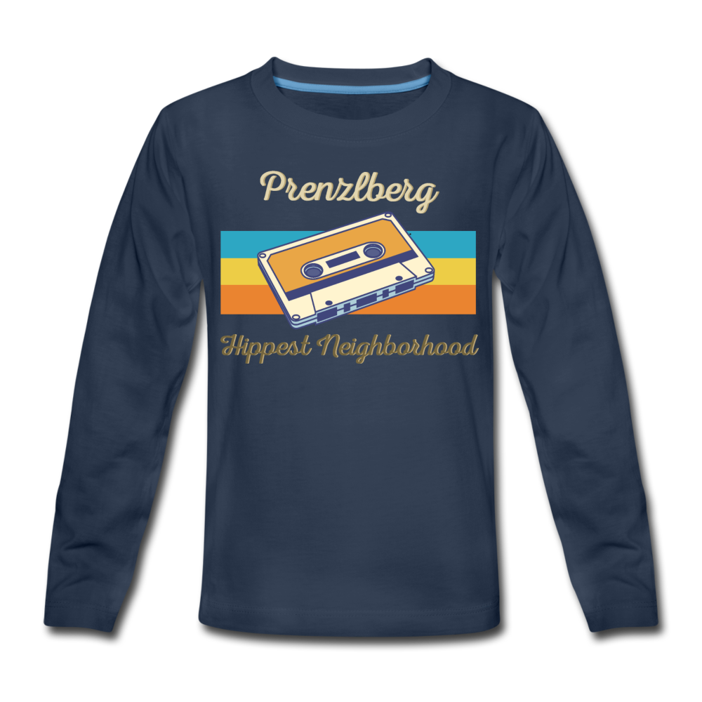 PrenzlBerg Hippest Neighborhood - Kinder Langarmshirt - Navy