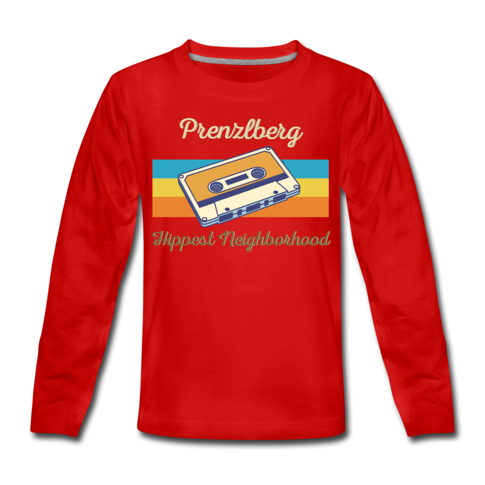 PrenzlBerg Hippest Neighborhood - Kinder Langarmshirt - Rot