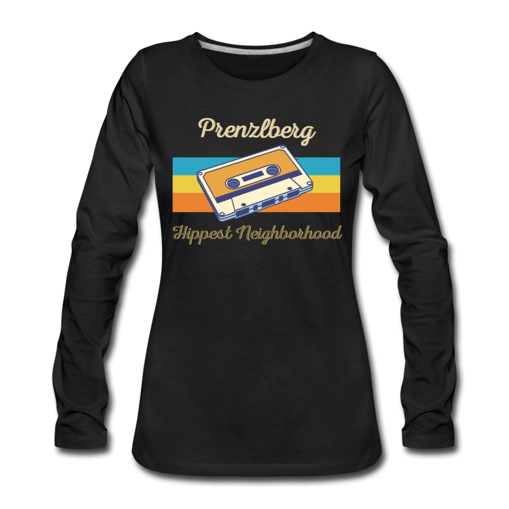 PrenzlBerg Hippest Neighborhood - Frauen Premium Langarmshirt - Schwarz
