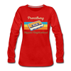 PrenzlBerg Hippest Neighborhood - Frauen Premium Langarmshirt - Rot