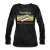 PrenzlBerg Hippest Neighborhood - Frauen Premium Langarmshirt - Anthrazit