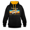 PrenzlBerg Hippest Neighborhood - Kontrast Hoodie - Schwarz/Gold