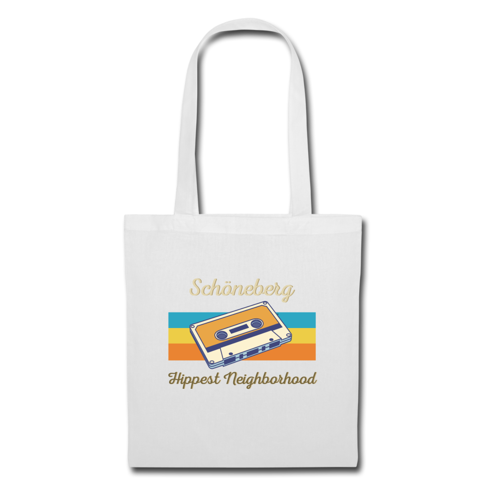 Schöneberg Hippest Neighborhood - Stoffbeutel - Weiß