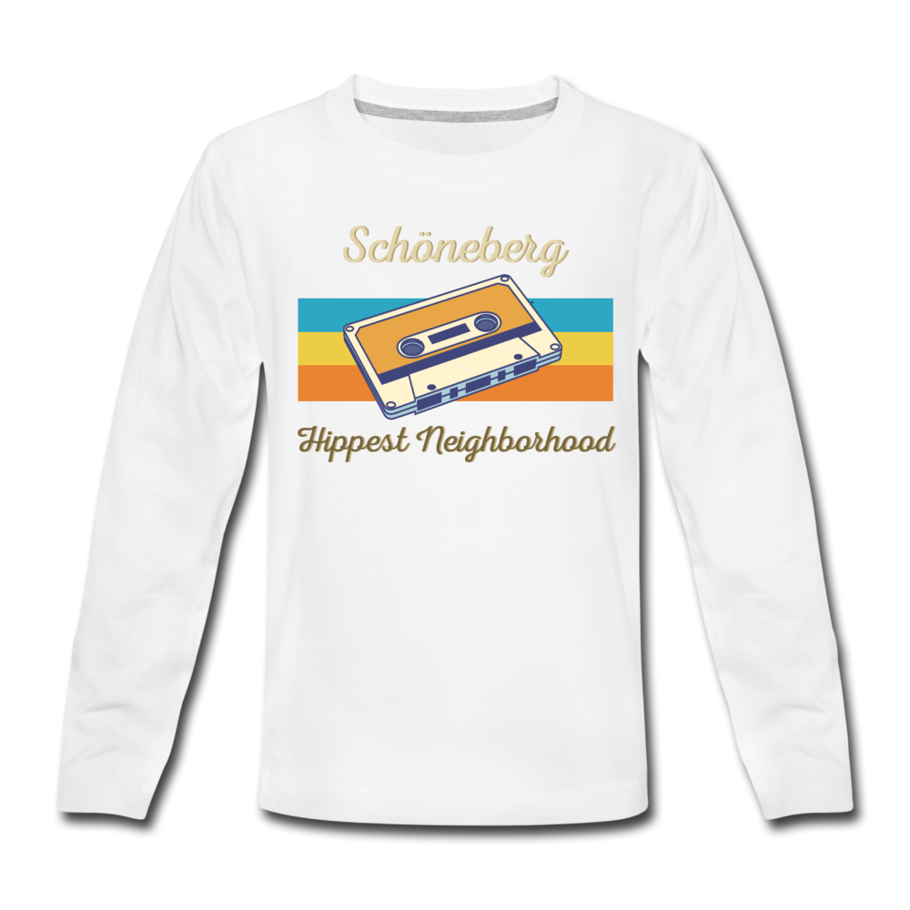 Schöneberg Hippest Neighborhood - Kinder Langarmshirt - Weiß