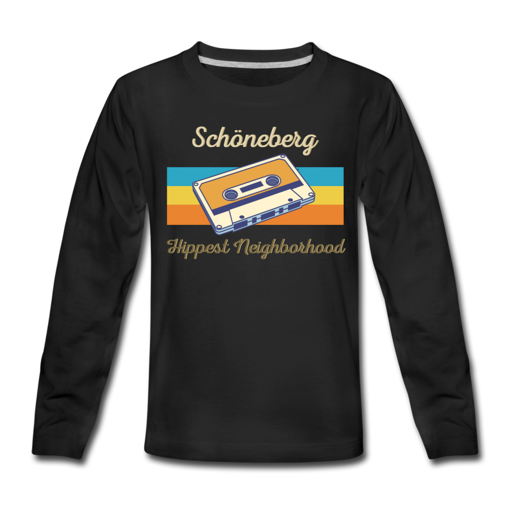 Schöneberg Hippest Neighborhood - Kinder Langarmshirt - Schwarz