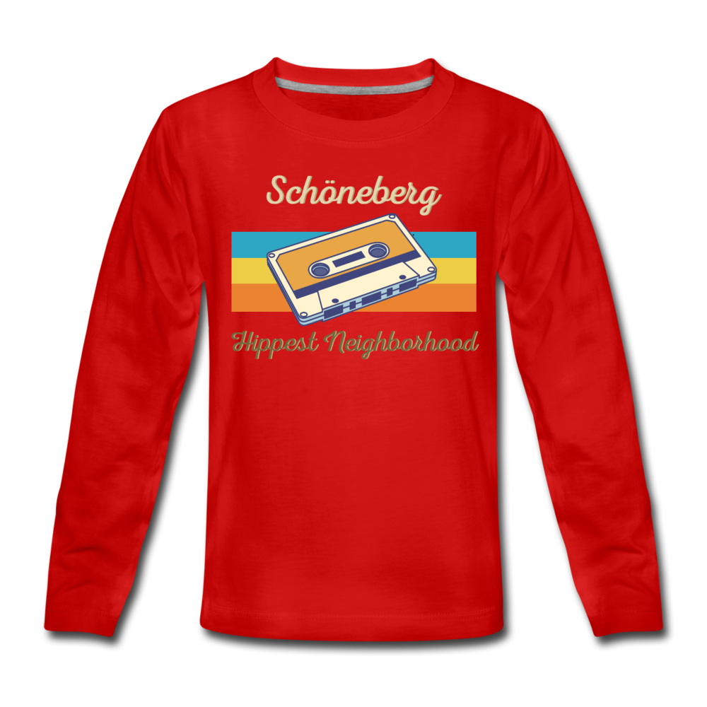 Schöneberg Hippest Neighborhood - Kinder Langarmshirt - Rot