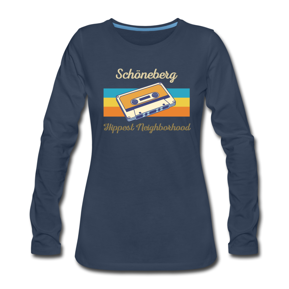 Schöneberg Hippest Neighborhood - Frauen Premium Langarmshirt - Navy