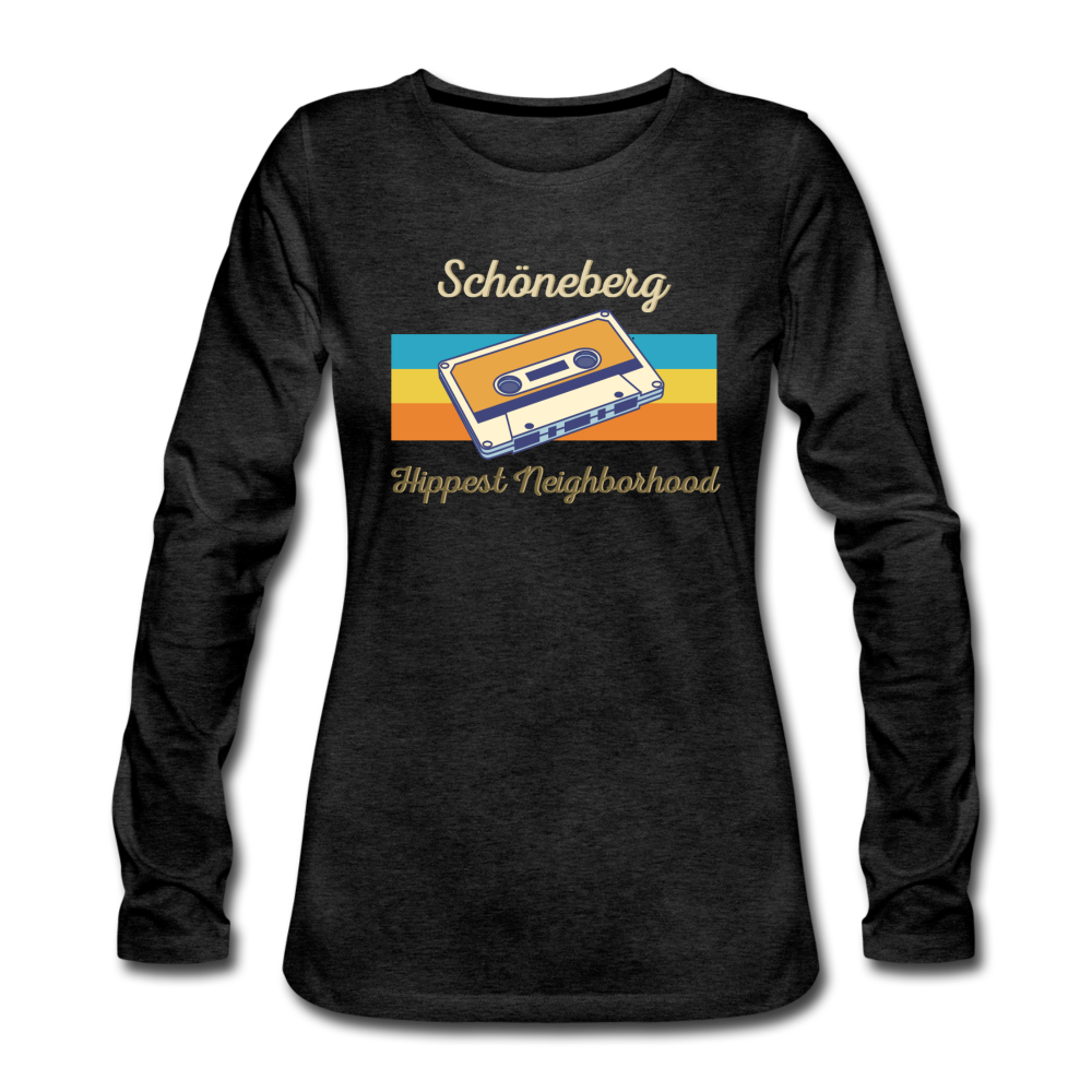 Schöneberg Hippest Neighborhood - Frauen Premium Langarmshirt - Anthrazit