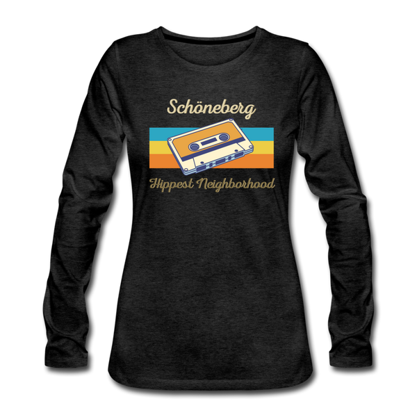 Schöneberg Hippest Neighborhood - Frauen Premium Langarmshirt - Anthrazit