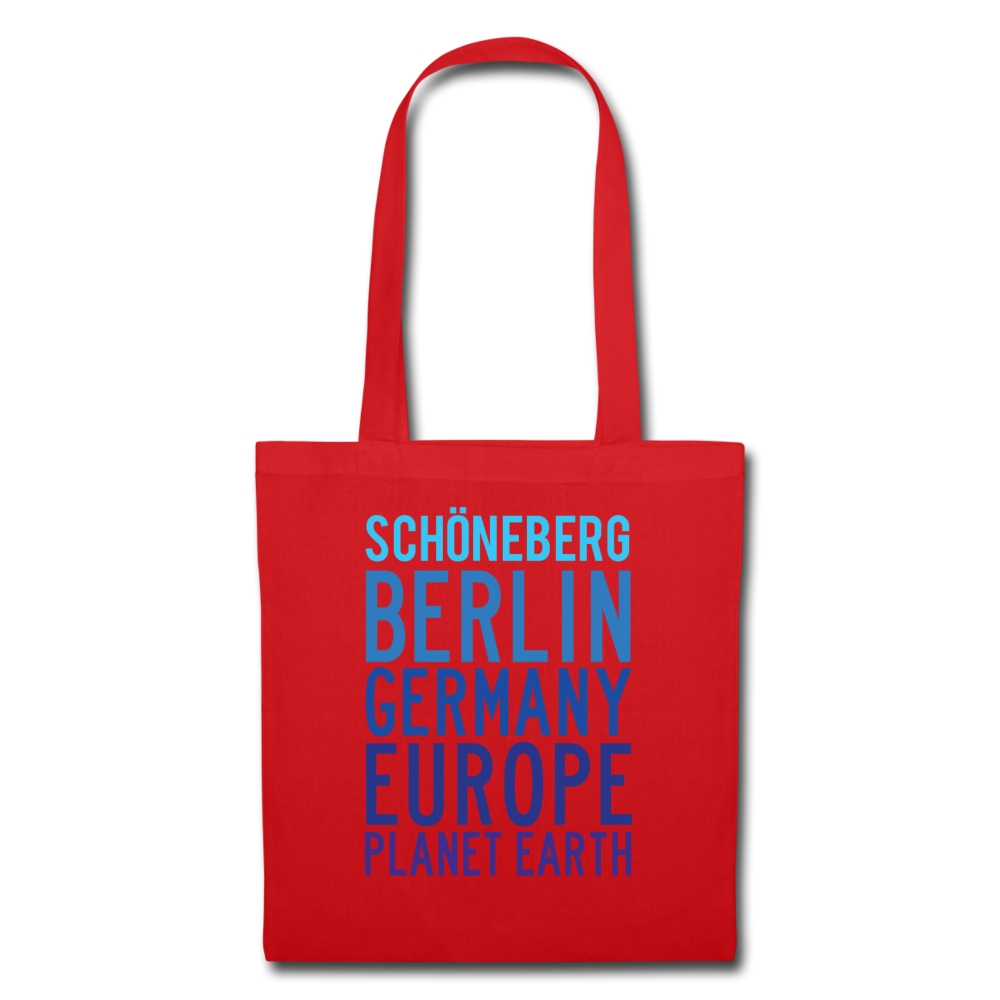 Schöneberg Planet Earth - Stoffbeutel - Rot
