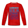 Schöneberg Planet Earth - Kinder Langarmshirt - Rot