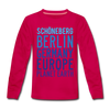 Schöneberg Planet Earth - Kinder Langarmshirt - dunkles Pink