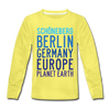 Schöneberg Planet Earth - Kinder Langarmshirt - Gelb