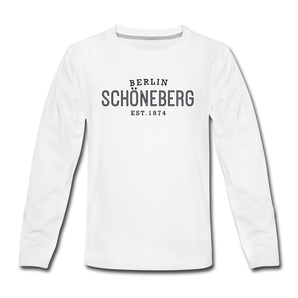 Schöneberg  - Teenager Langarmshirt - Weiß