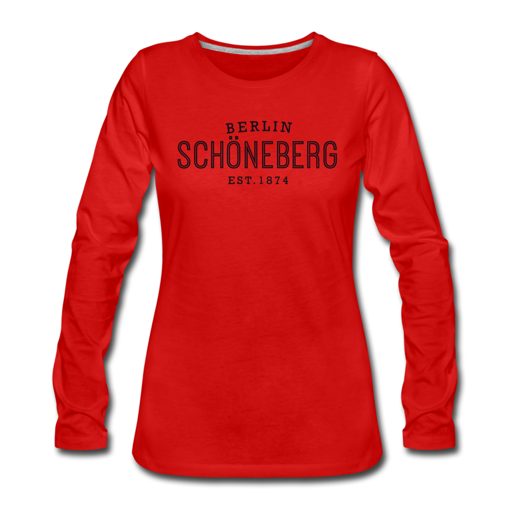 Schöneberg  - Frauen Premium Langarmshirt - Rot