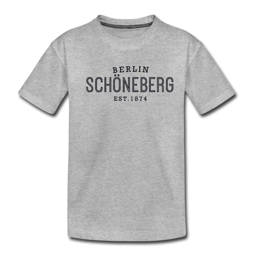 Schöneberg  - Teenager Premium T-Shirt - Grau meliert