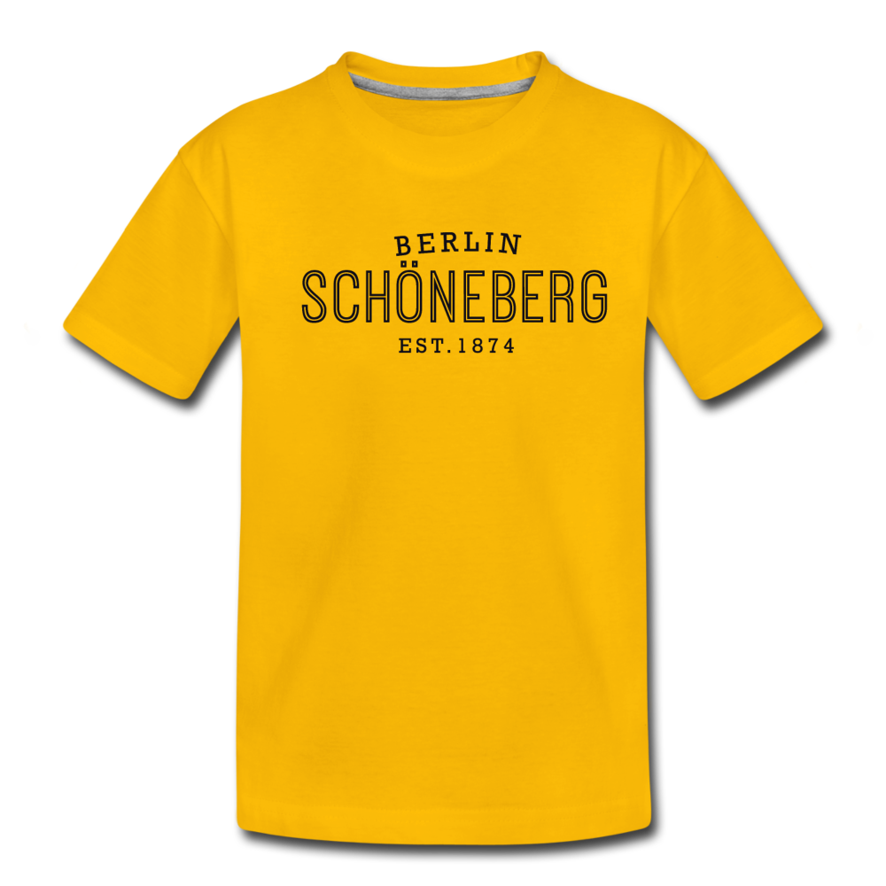 T-Shirt mit dem Motiv Schöneberg als klarer Bezug zum Berliner Kiez.