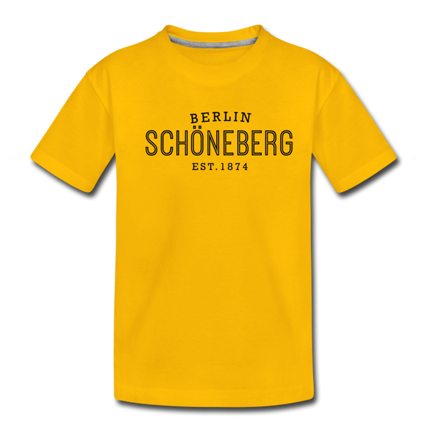 T-Shirt mit dem Motiv Schöneberg als klarer Bezug zum Berliner Kiez.