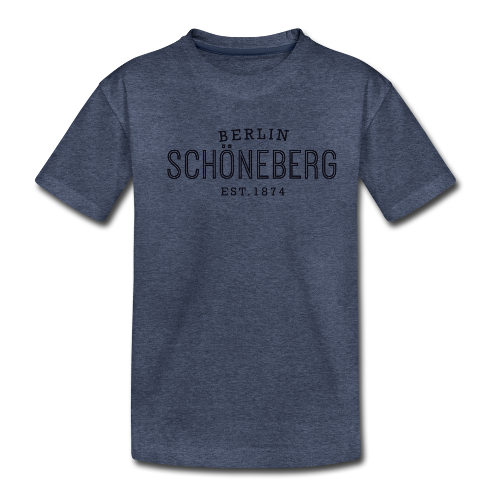 Schöneberg  - Teenager Premium T-Shirt - Blau meliert