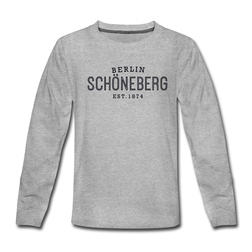 Schöneberg  - Bio-Langarmbody - Grau meliert