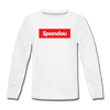 Spandau rot - Teenager Langarmshirt - Weiß