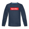 Spandau rot - Teenager Langarmshirt - Navy