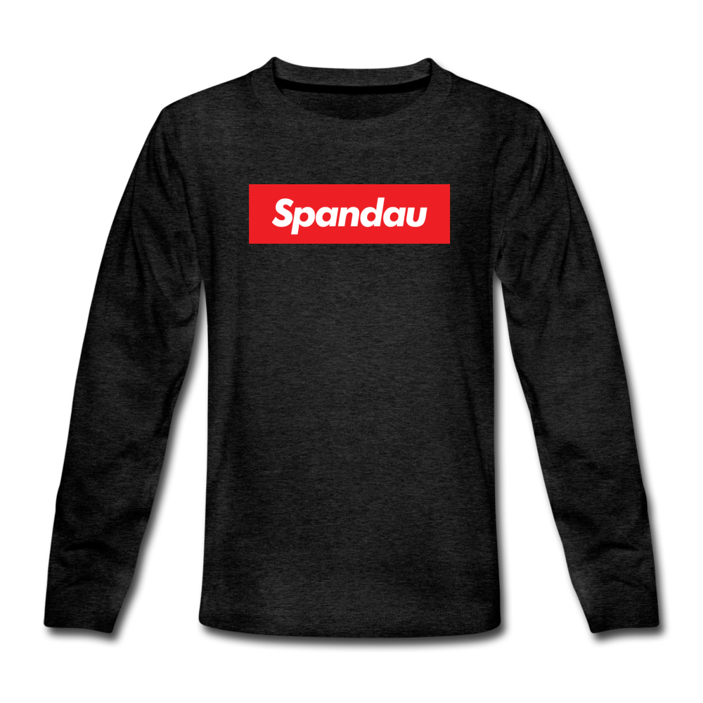 Spandau rot - Teenager Langarmshirt - Anthrazit