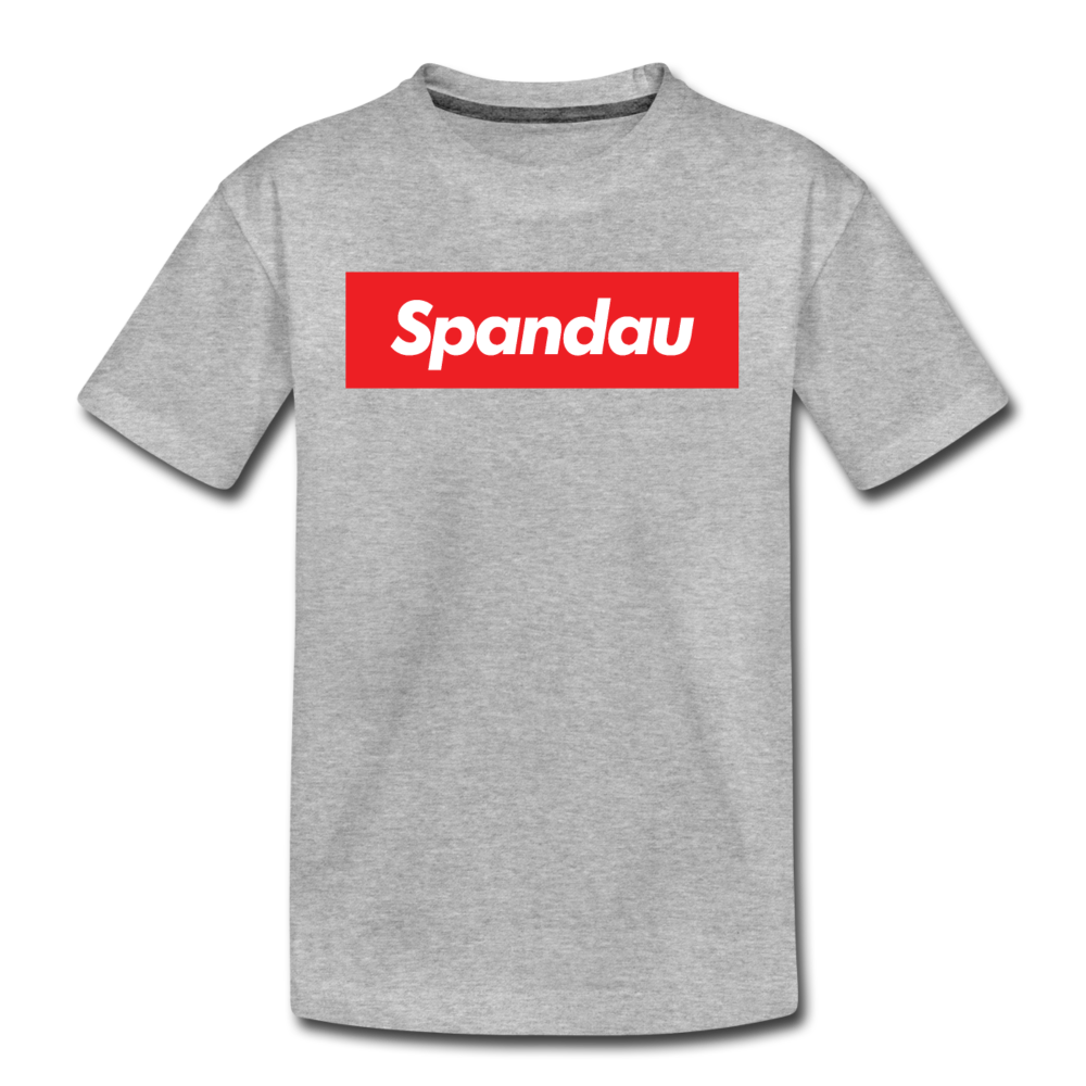 Spandau rot - Teenager Premium T-Shirt - Grau meliert