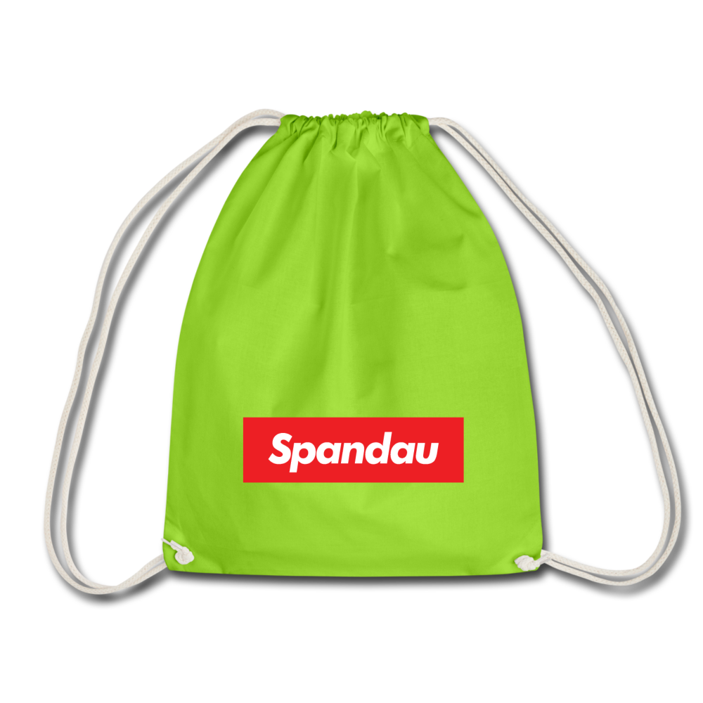 Spandau rot - Turnbeutel - Neongrün