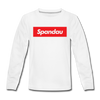 Spandau rot - Kinder Langarmshirt - Weiß
