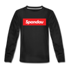 Spandau rot - Kinder Langarmshirt - Schwarz