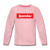 Spandau rot - Kinder Langarmshirt - Hellrosa