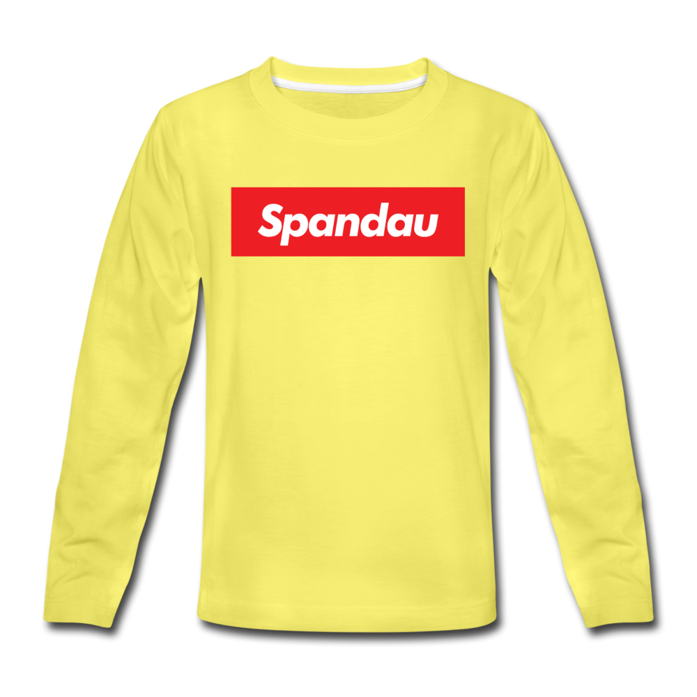 Spandau rot - Kinder Langarmshirt - Gelb