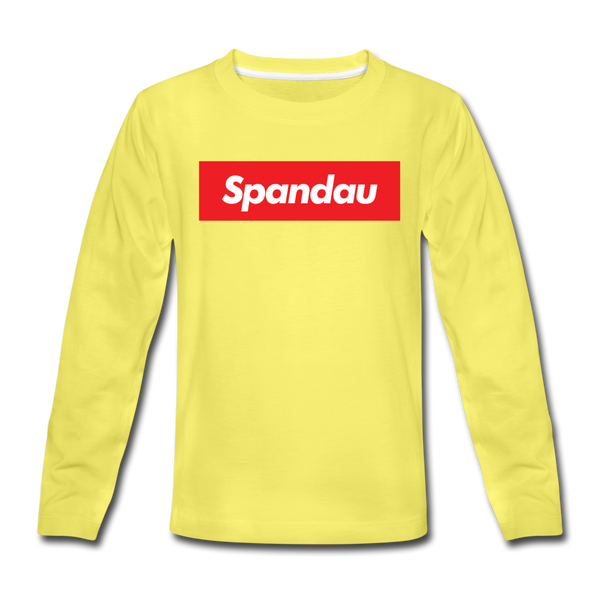 Spandau rot - Kinder Langarmshirt - Gelb