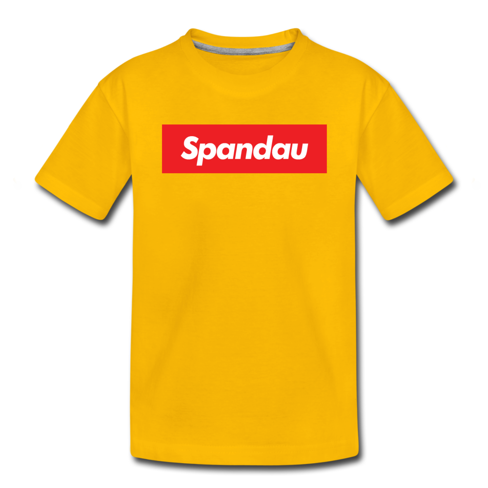 Spandau rot - Kinder Premium T-Shirt - Sonnengelb