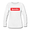 Spandau rot - Frauen Premium Langarmshirt - Weiß