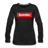 Spandau rot - Frauen Premium Langarmshirt - Schwarz