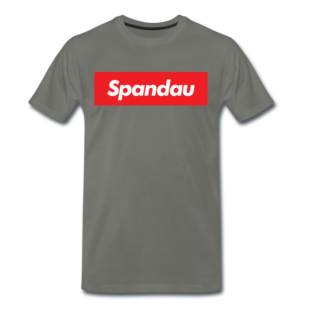 Spandau rot - Männer Premium T-Shirt - Asphalt