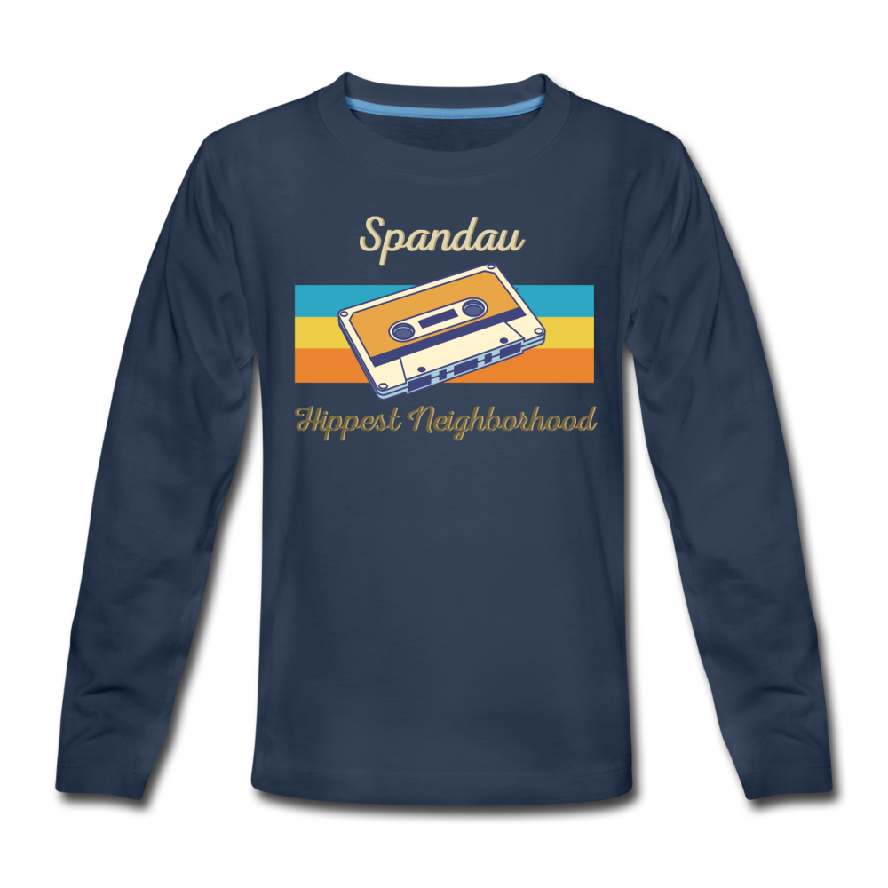 Spandau Hippest Neighborhood - Kinder Langarmshirt - Navy