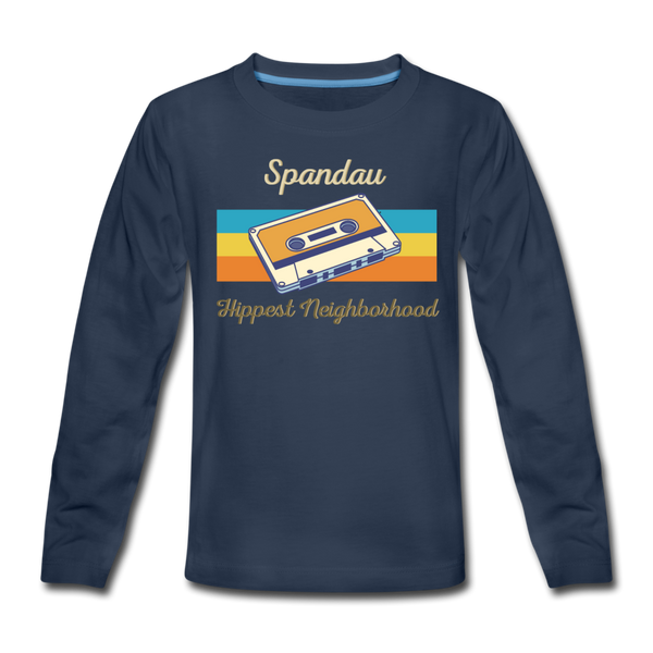 Spandau Hippest Neighborhood - Kinder Langarmshirt - Navy