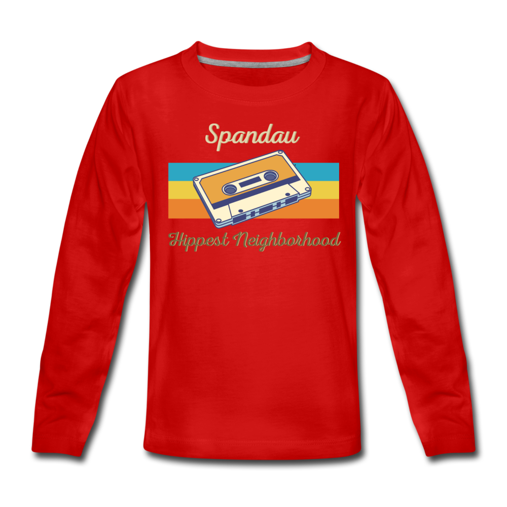 Spandau Hippest Neighborhood - Kinder Langarmshirt - Rot
